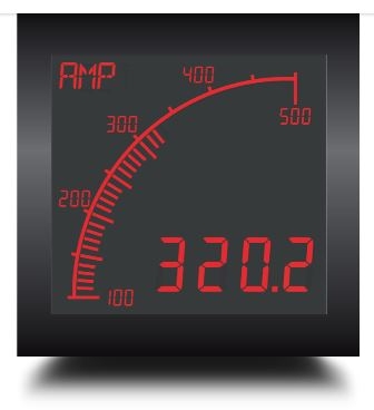 Trumeter APM AMP ANO 72 x 72 Ammeter Negative LCD with relay output