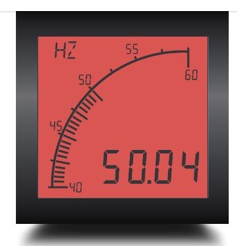 Trumeter APM FREQ APN 72 x 72 Frequency Meter Positive LCD with no