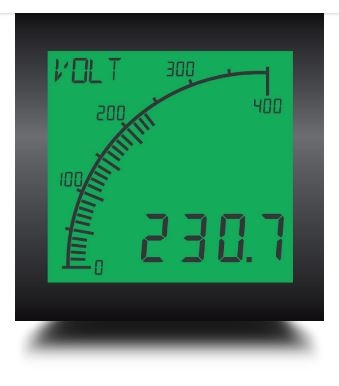 Trumeter APM VOLT APN 72 x 72 Voltmeter Positive LCD